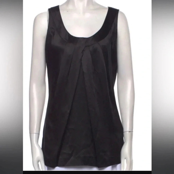 Tory Burch silk tank blouse 4 245$ fall formal casual designer classic boho $300 - Picture 1 of 3